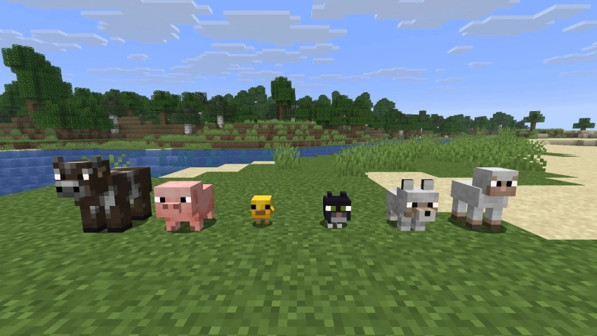 В следующем обновлении для Minecraft добавят детёнышей животных